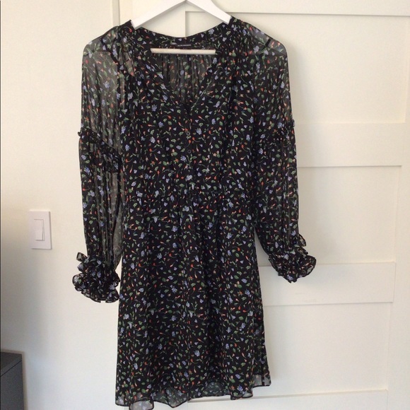 Club Monaco Taisie Silk Dress Size 0 - Picture 9 of 11